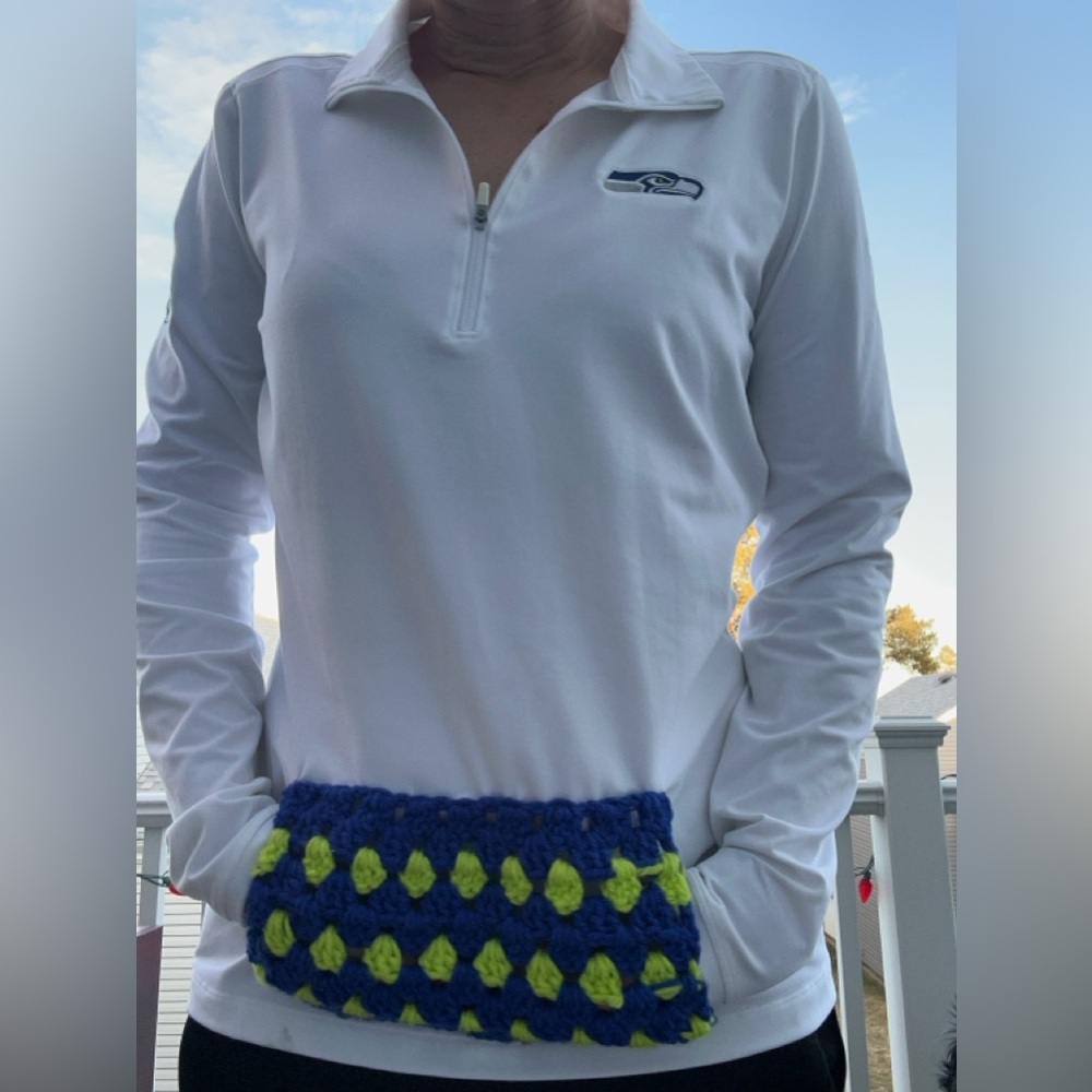 Seattle Seahawks with crochet